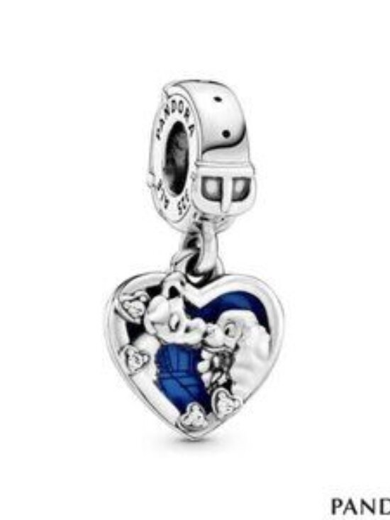 Pandora Jewelry - Pandora Heart Charm with Blue Enamel